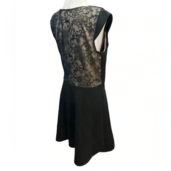 Betsey Johnson Tiered Black Dress Floral Pattern Lace Size 12 - Picture 4 of 15